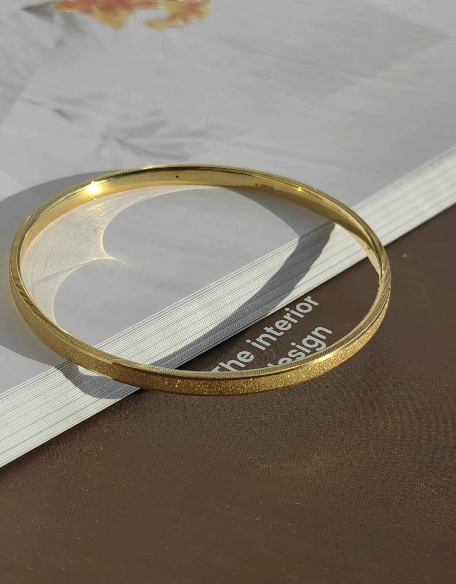 Solid Gold Bracelet for Women – Minimalist 24K Gold Jewelry Birthday Gift