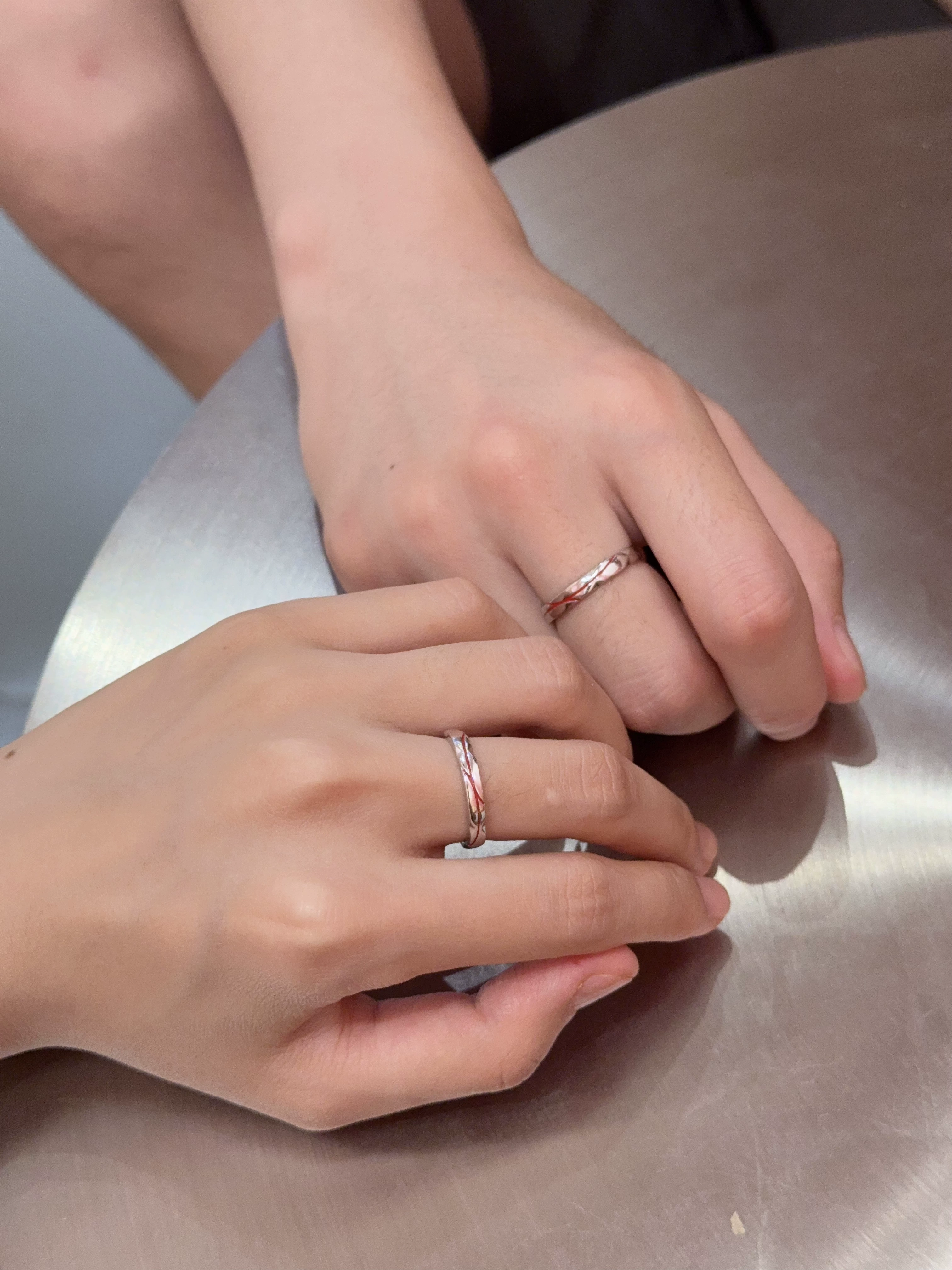 Designer Sterling Silver Couple Rings – Unique Matching Proposal Bands