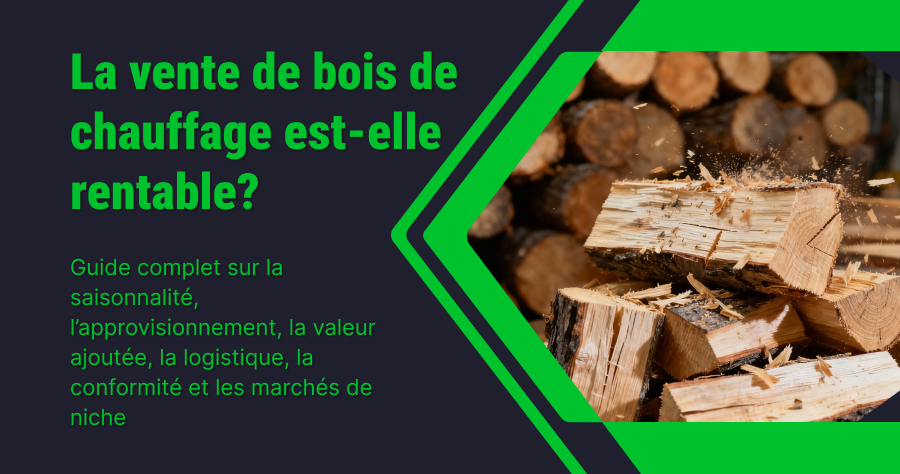 La vente de bois de chauffage est-elle rentable ? Guide complet sur la saisonnalité, l’approvisionnement, la valeur ajoutée, la logistique, la conformité et les marchés de niche