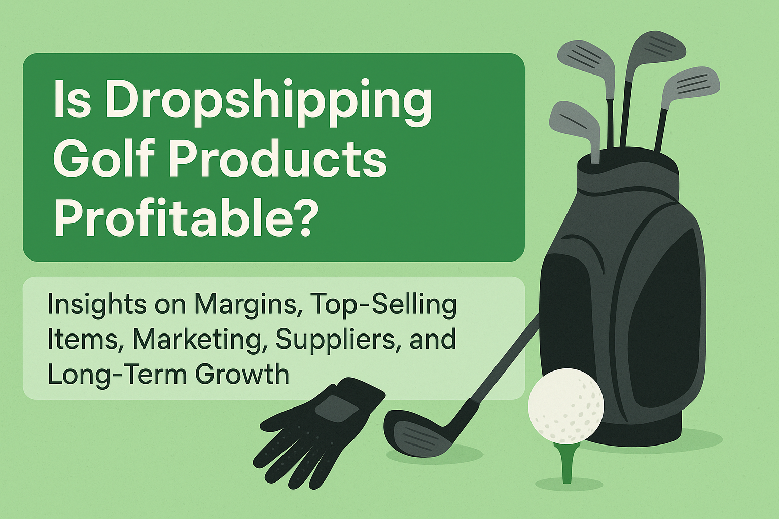 ¿Cómo generar grandes ingresos con el dropshipping de productos de golf? Claves sobre márgenes, artículos más vendidos, marketing, proveedores y crecimiento a largo plazo.