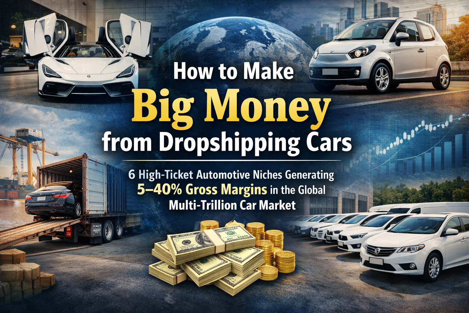 How to Make Big Money from Dropshipping Cars: 6 High-Ticket Automotive Niches Generating 5–40% Gross Margins in the Global Multi-Trillion Car Market