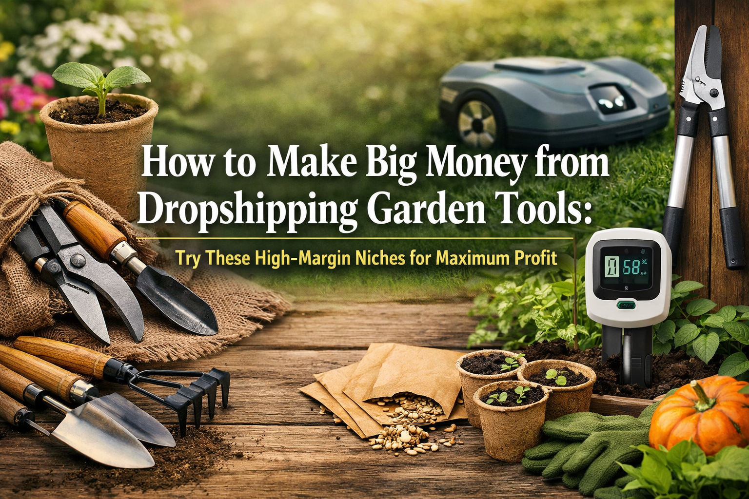 How to Make Big Money from Dropshipping Garden Tools: Try These High-Margin Niches for Maximum Profit