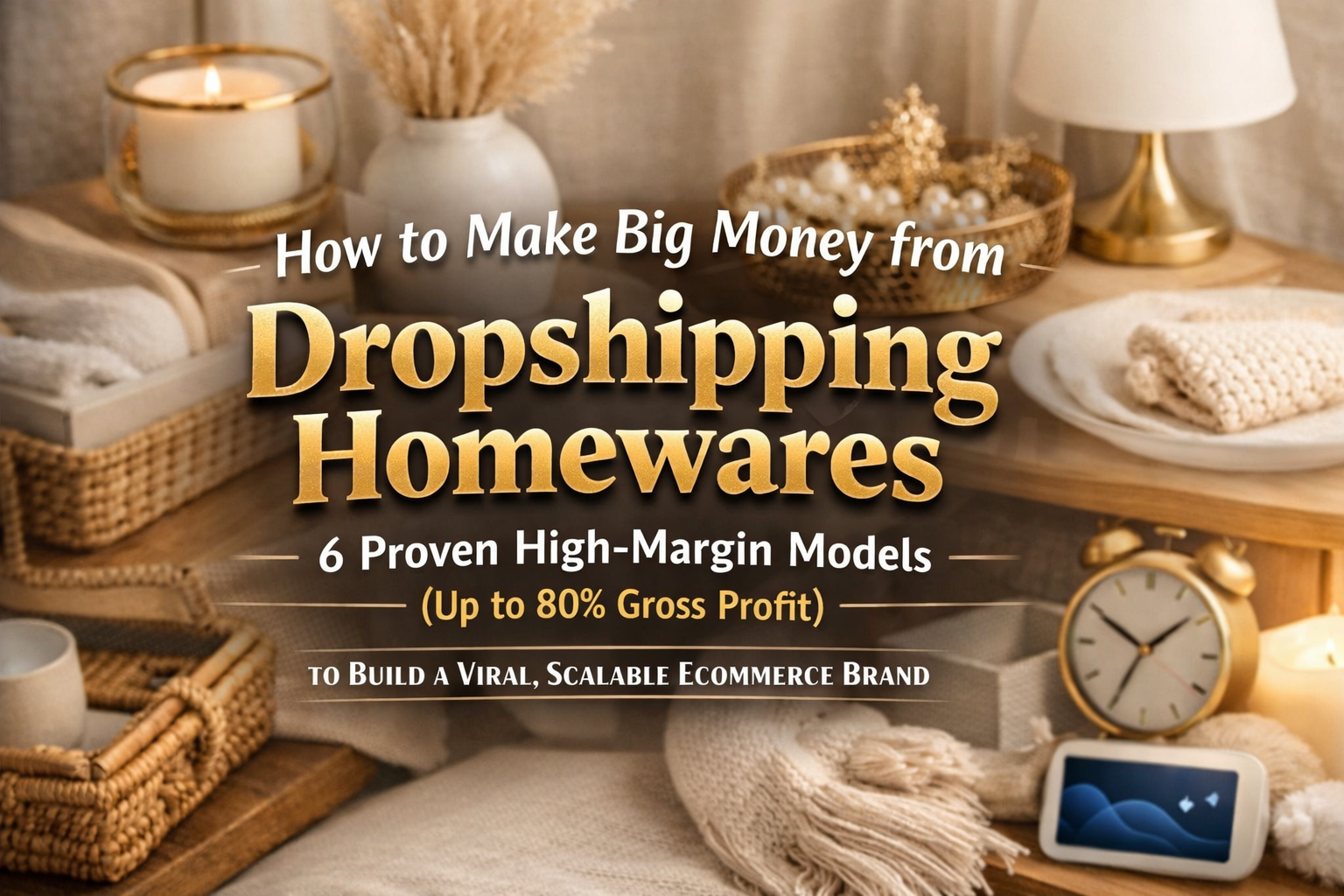 How to Make Big Money from Dropshipping Homewares: 6 Proven High-Margin Models (Up to 80% Gross Profit) to Build a Viral, Scalable Ecommerce Brand