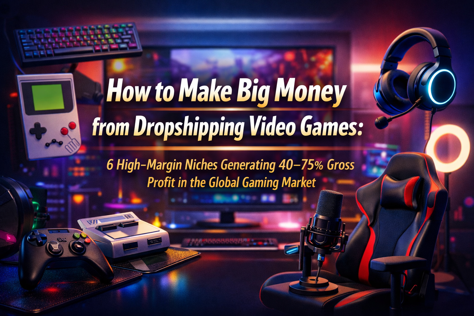 How to Make Big Money from Dropshipping Video Games: 6 High-Margin Niches Generating 40–75% Gross Profit in the Global Gaming Market