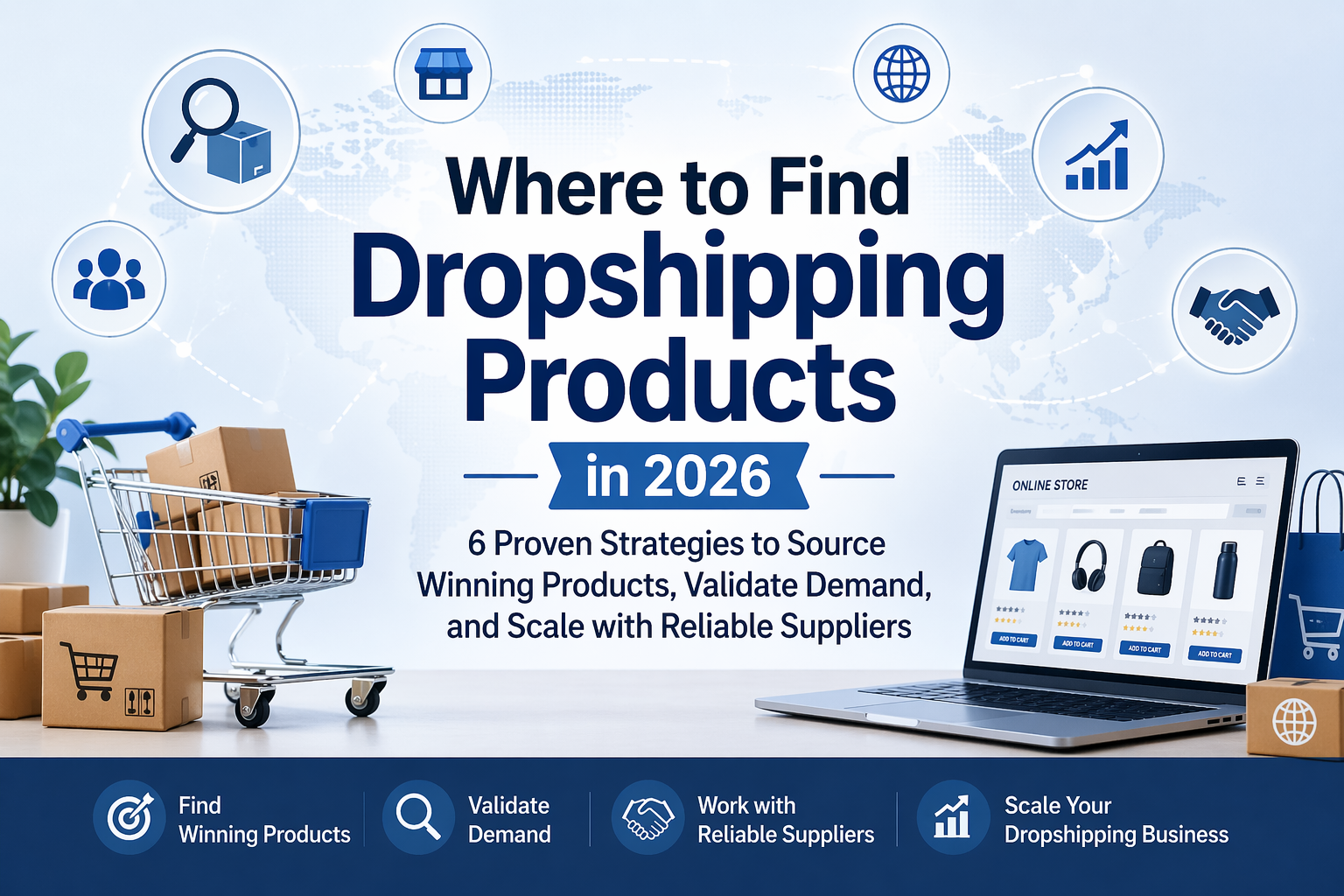 Where to Find Dropshipping Products in 2026: 6 Proven Strategies to Source Winning Products, Validate Demand, and Scale with Reliable Suppliers
