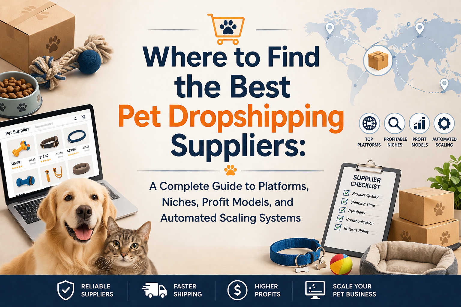 Where to Find the Best Pet Dropshipping Suppliers: A Complete Guide to Platforms, Niches, Profit Models, and Automated Scaling Systems