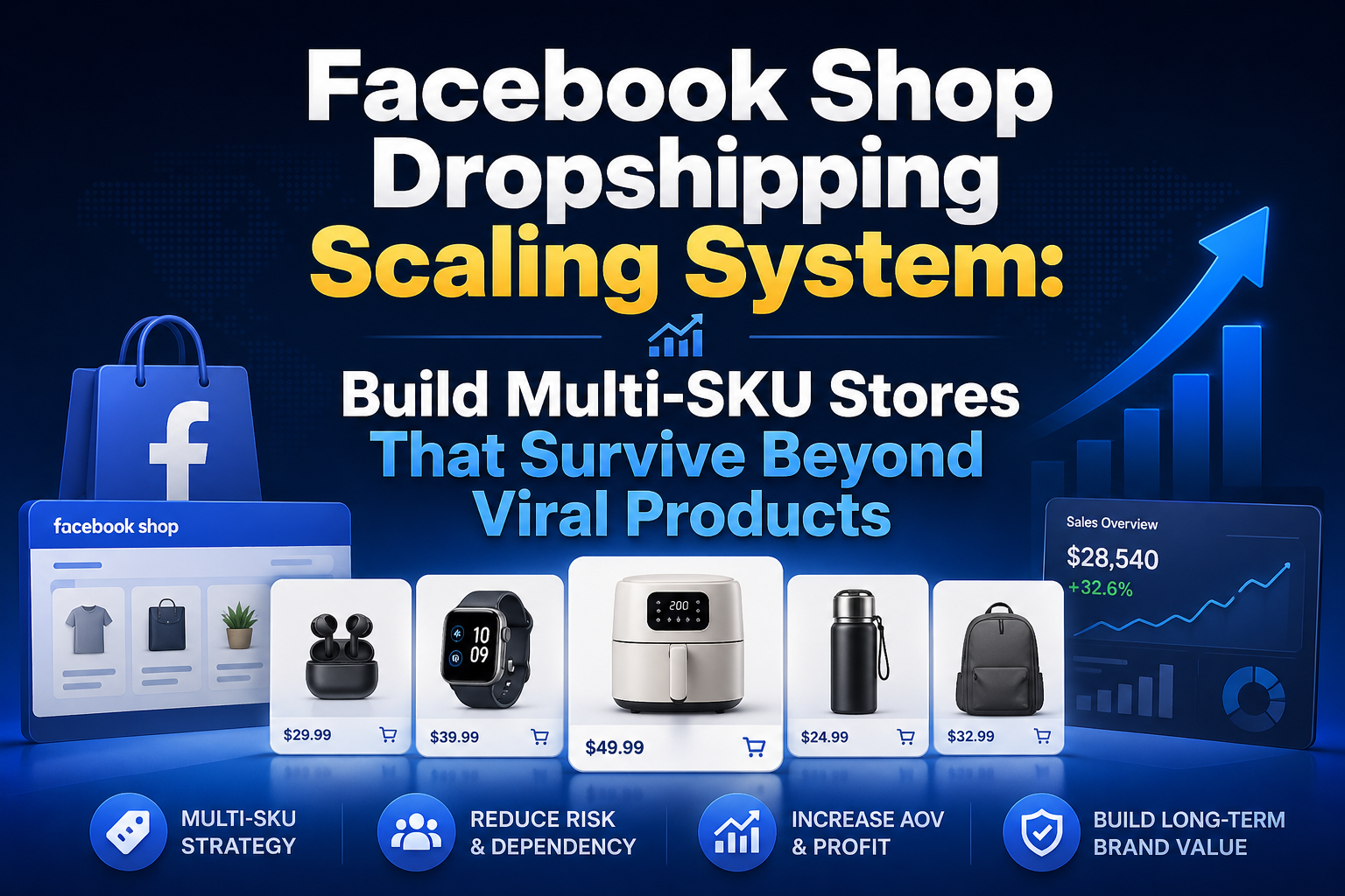 Facebook Shop Dropshipping Scaling System: Build Multi-SKU Stores That Survive Beyond Viral Products