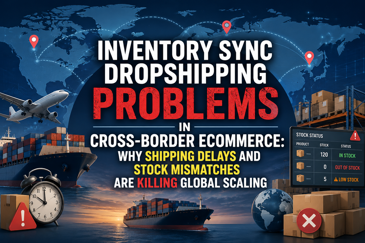 Inventory Sync Dropshipping Problems in Cross-Border Ecommerce: Why Shipping Delays and Stock Mismatches Are Killing Global Scaling
