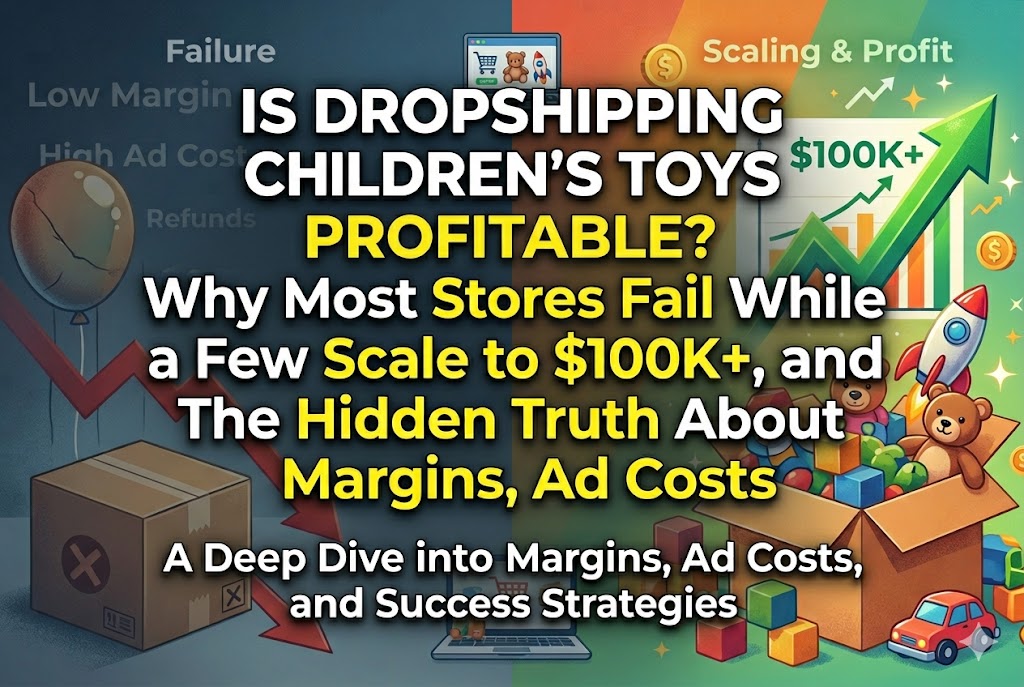 Is Dropshipping Children’s Toys Profitable? Why Most Stores Fail While a Few Scale to $100K+, and The Hidden Truth About Margins, Ad Costs
