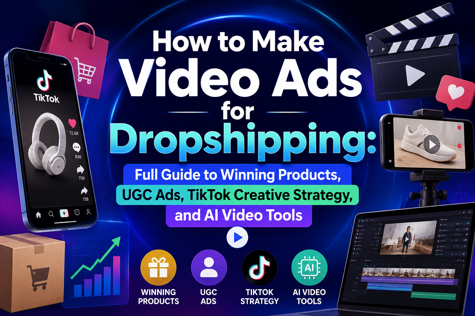 How to Make Video Ads for Dropshipping: Full Guide to Winning Products, UGC Ads, TikTok Creative Strategy, and AI Video Tools