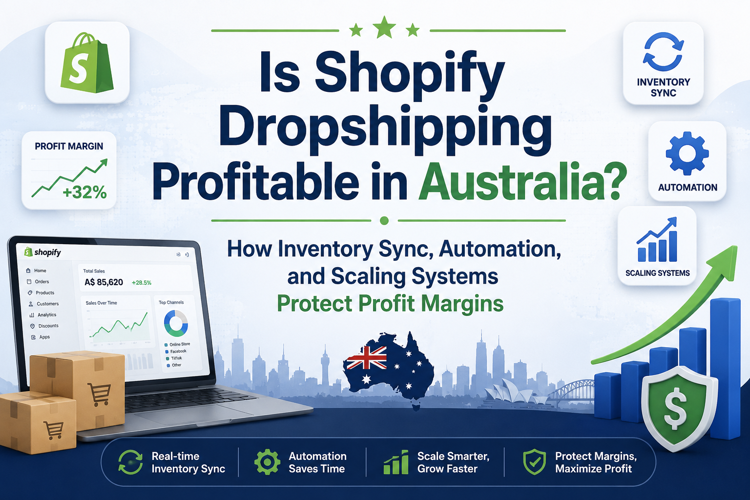 Is Shopify Dropshipping Profitable in Australia? How Inventory Sync, Automation, and Scaling Systems Protect Profit Margins