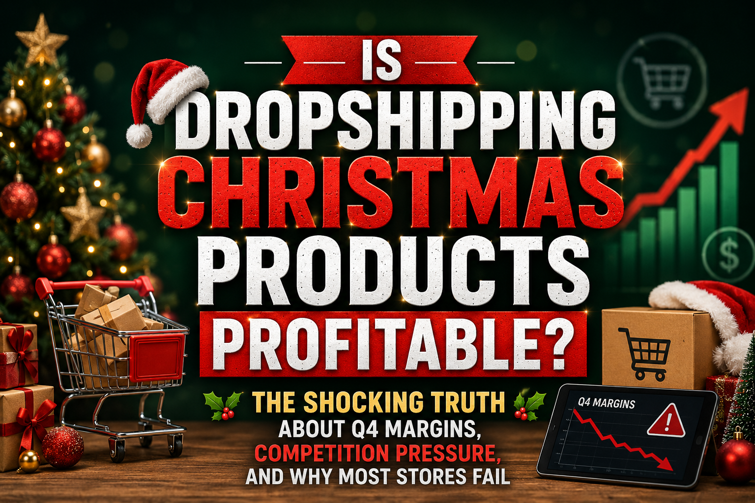 Is Dropshipping Christmas Products Profitable? The Shocking Truth About Q4 Margins, Competition Pressure, and Why Most Stores Fail