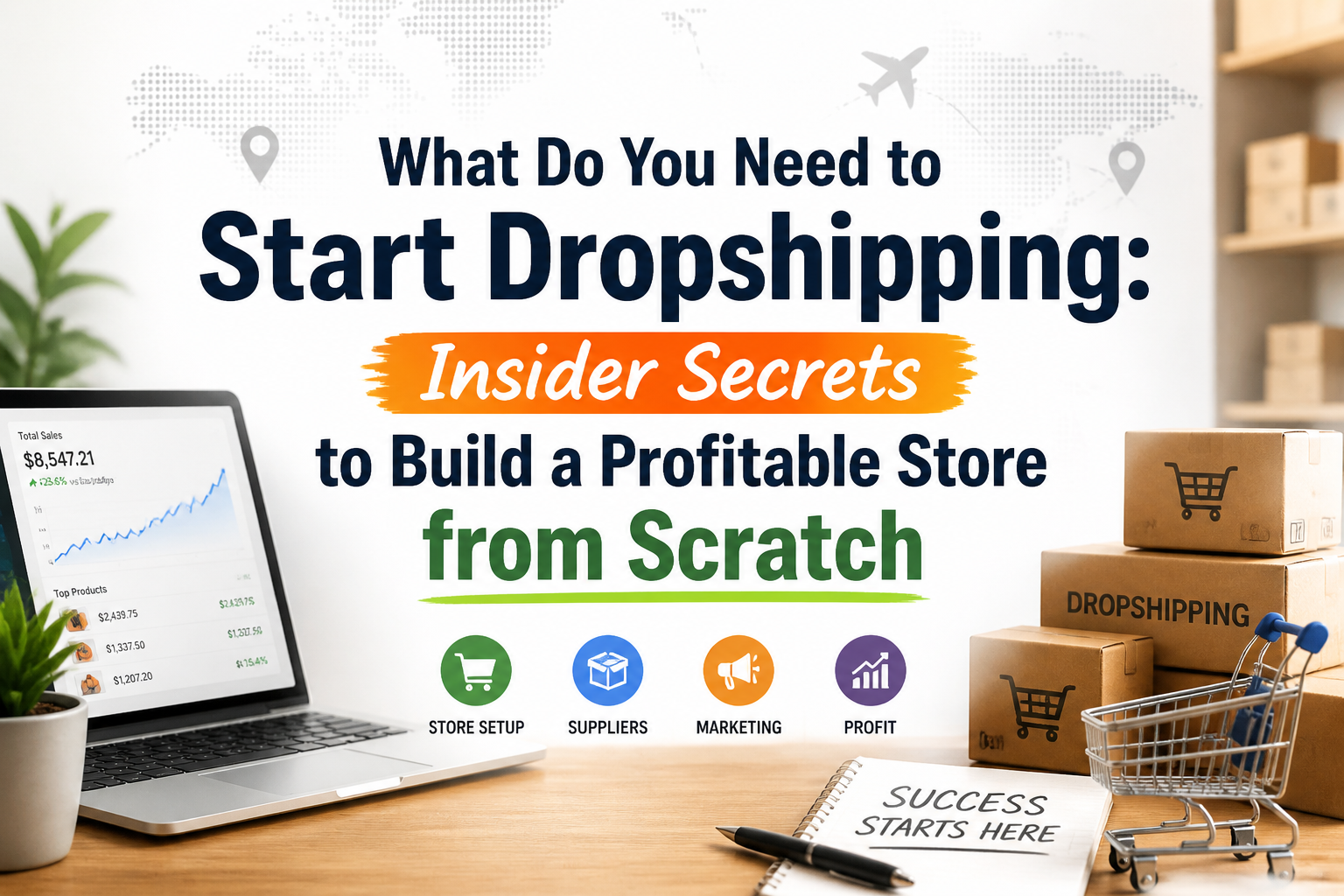 What Do You Need to Start Dropshipping: Insider Secrets to Build a Profitable Store from Scratch