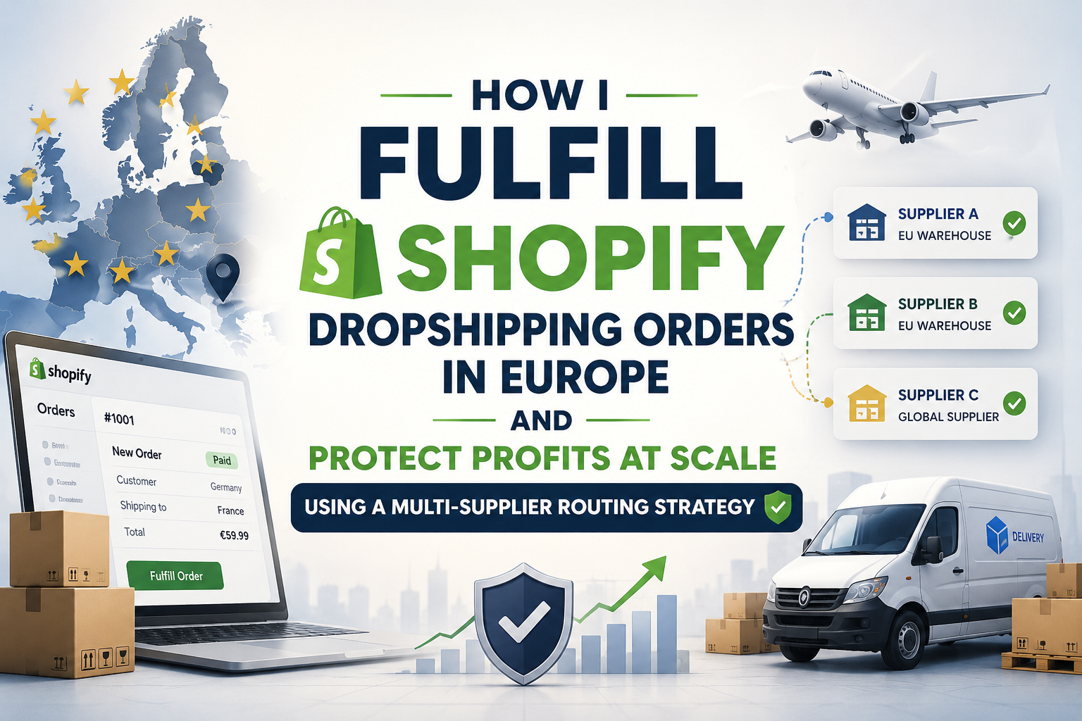 How I Fulfill Shopify Dropshipping Orders in Europe and Protect Profits at Scale Using a Multi-Supplier Routing Strategy