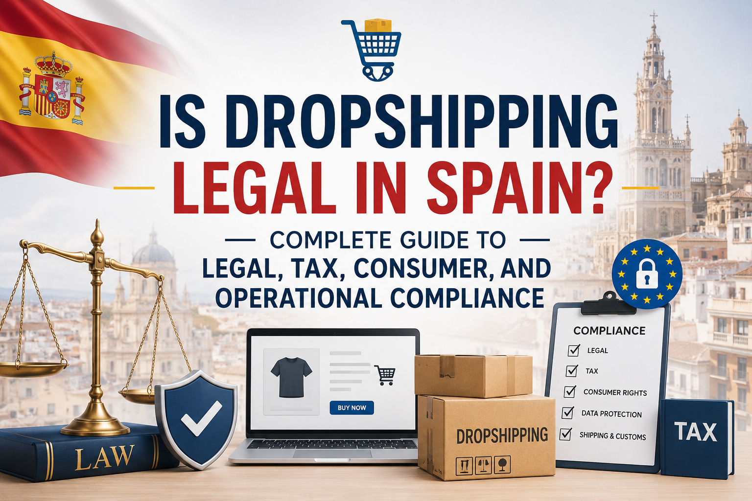 Is Dropshipping Legal in Spain? Complete Guide to Legal, Tax, Consumer, and Operational Compliance