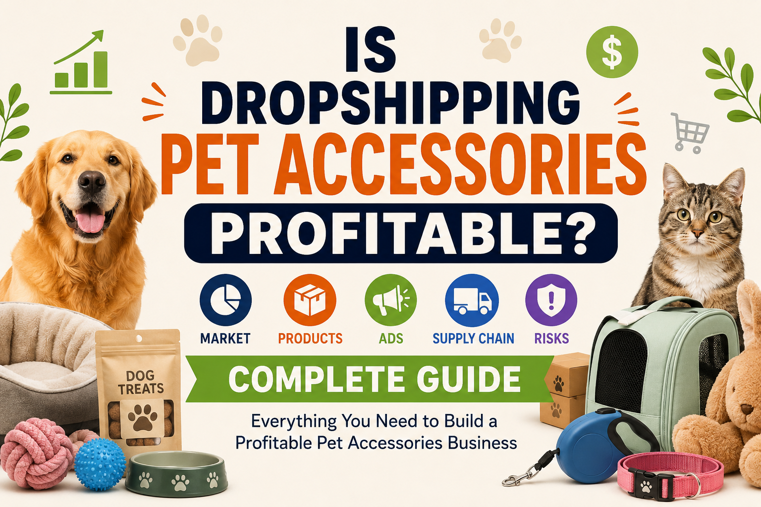 Is Dropshipping Pet Accessories Profitable? Complete Guide to Market, Products, Ads, Supply Chain, and Risks