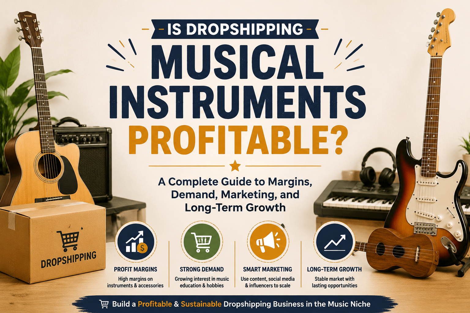 Is Dropshipping Musical Instruments Profitable