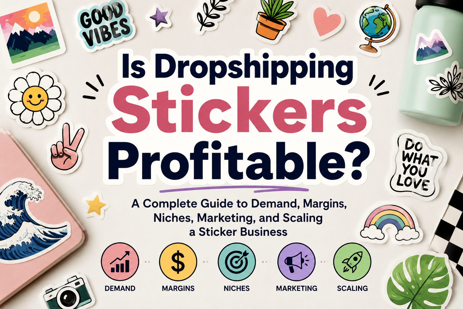 Is Dropshipping Stickers Profitable? A Complete Guide to Demand, Margins, Niches, Marketing, and Scaling a Sticker Business