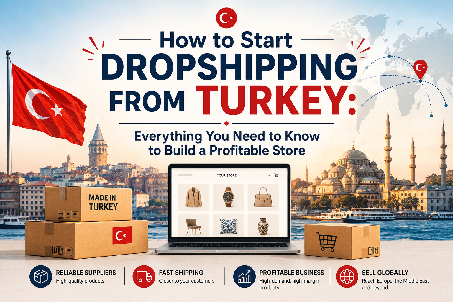 How to Start Dropshipping from Turkey: Everything You Need to Know to Build a Profitable Store