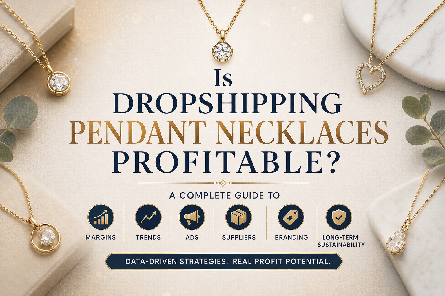 Is Dropshipping Pendant Necklaces Profitable? A Complete Guide to Margins, Trends, Ads, Suppliers, Branding, and Long-Term Sustainability