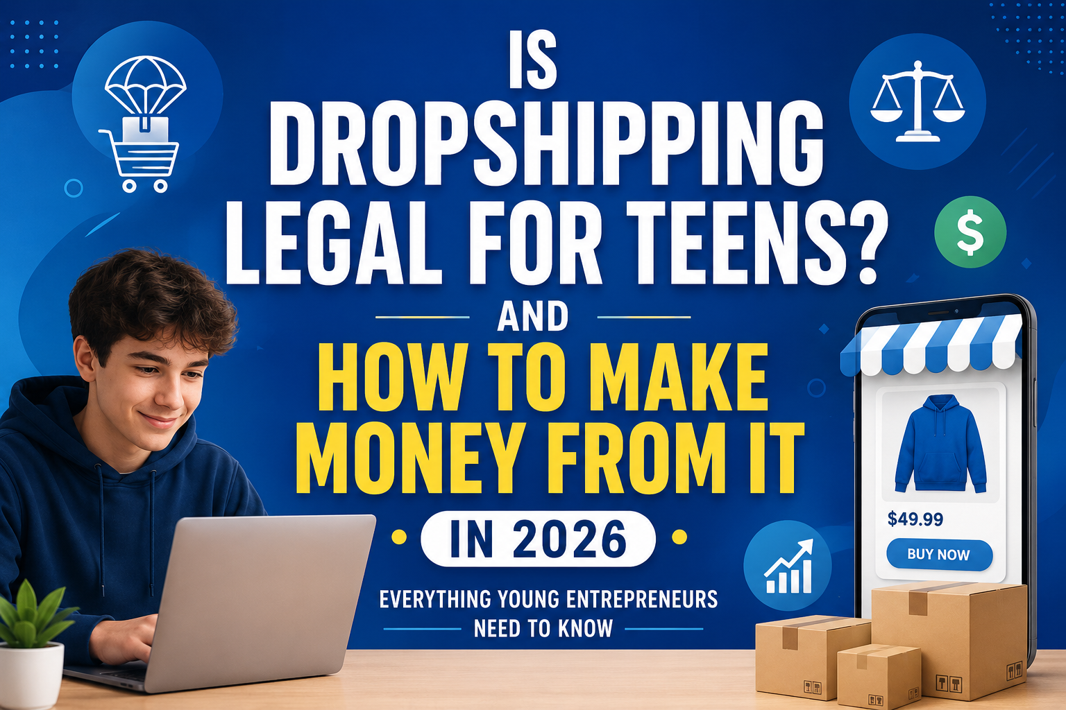 Is Dropshipping Legal for Teens? And How to Make Money from It in 2026: Everything Young Entrepreneurs Need to Know