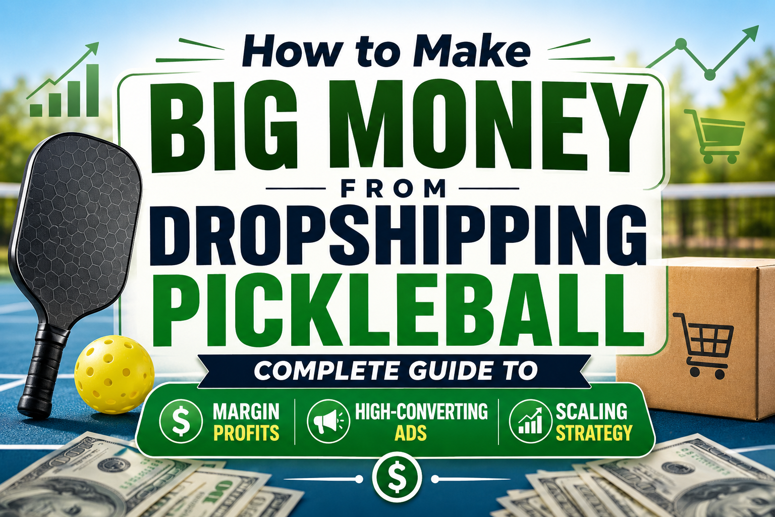 How to Make Big Money from Dropshipping Pickleball: Complete Guide to Margin Profits, Ads, and Scaling Strategy