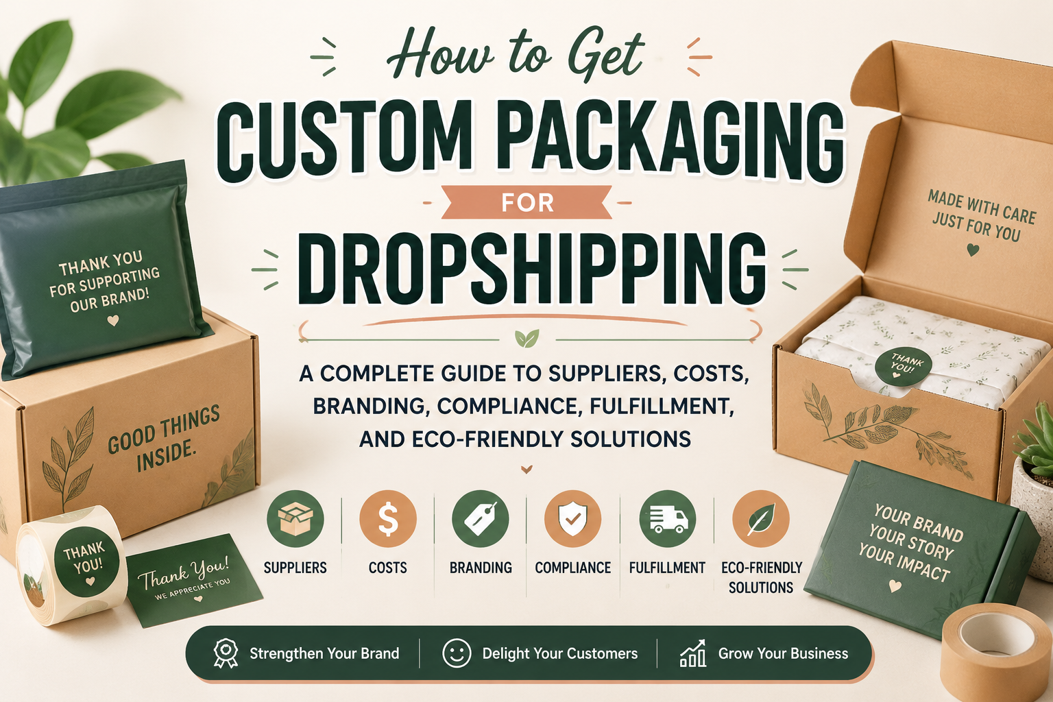 How to Get Custom Packaging for Dropshipping: A Complete Guide to Suppliers, Costs, Branding, Compliance, Fulfillment, and Eco-Friendly Solutions