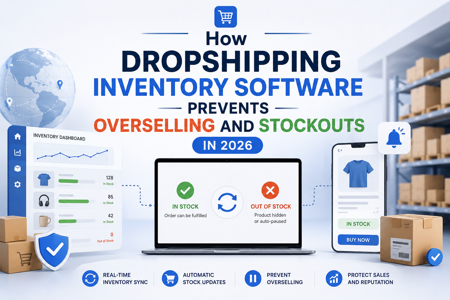 How Dropshipping Inventory Software Prevents Overselling and Stockouts in 2026