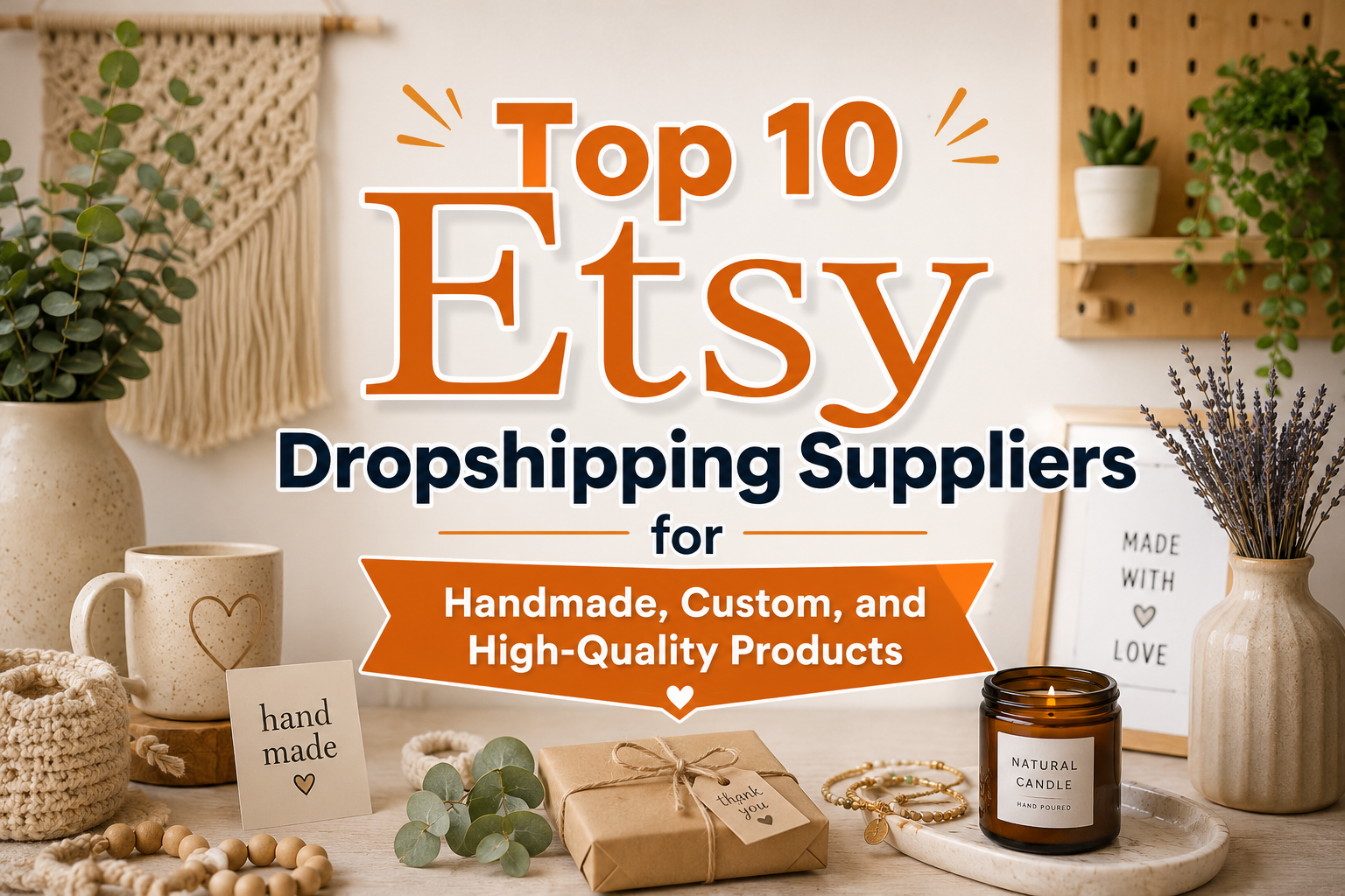 Top 10 Etsy Dropshipping Suppliers for Handmade, Custom, and High-Quality Products