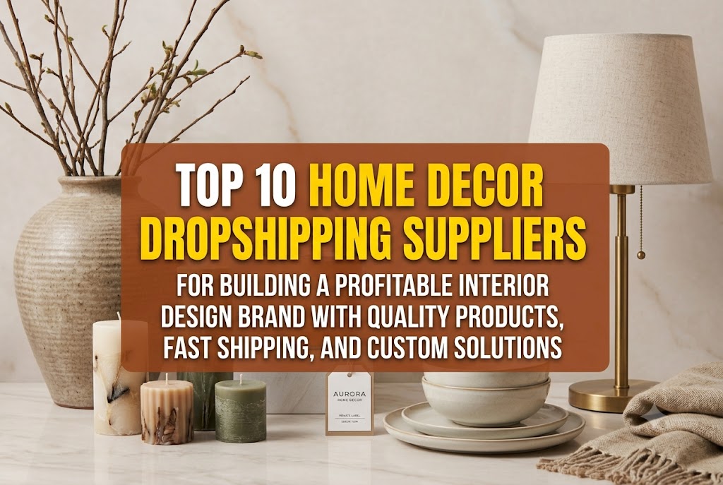 Top 10 Home Decor Dropshipping Suppliers for Building a Profitable Interior Design Brand with Quality Products, Fast Shipping, and Custom Solutions