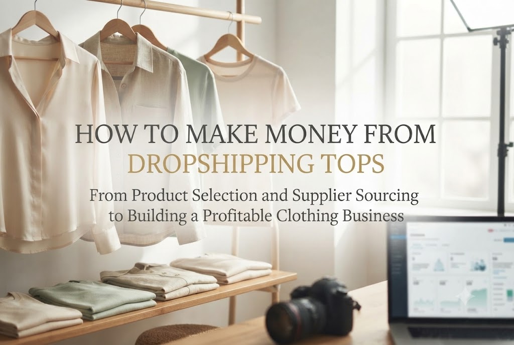How to Make Money from Dropshipping Tops: From Product Selection and Supplier Sourcing to Building a Profitable Clothing Business