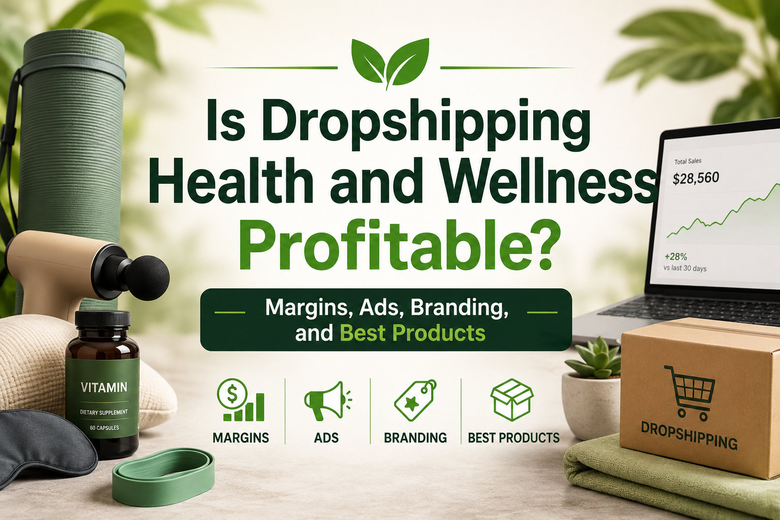Is Dropshipping Health and Wellness Profitable? Margins, Ads, Branding, and Best Products