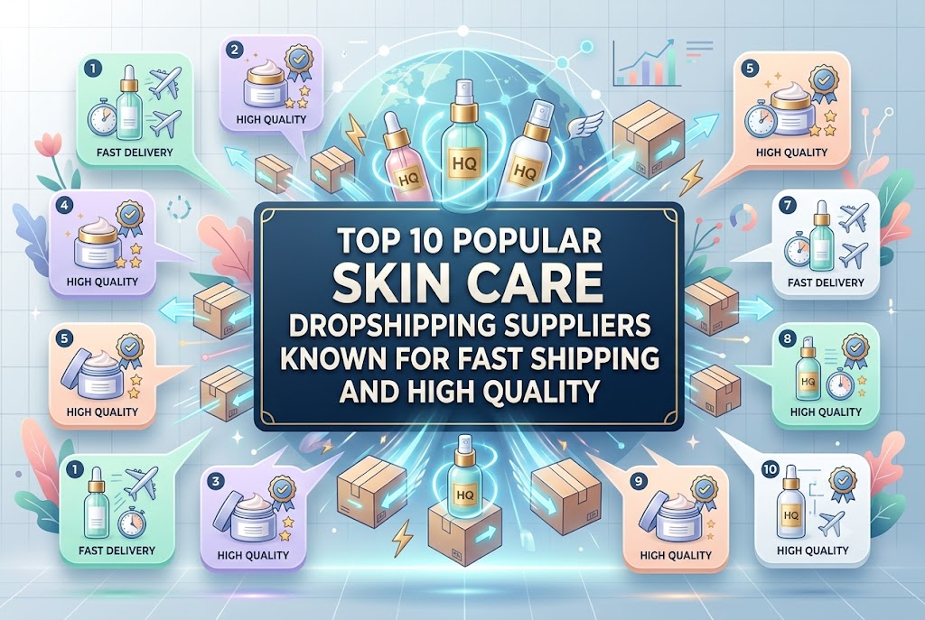 Top 10 Popular Skin Care Dropshipping Suppliers Known for Fast Shipping and High Quality