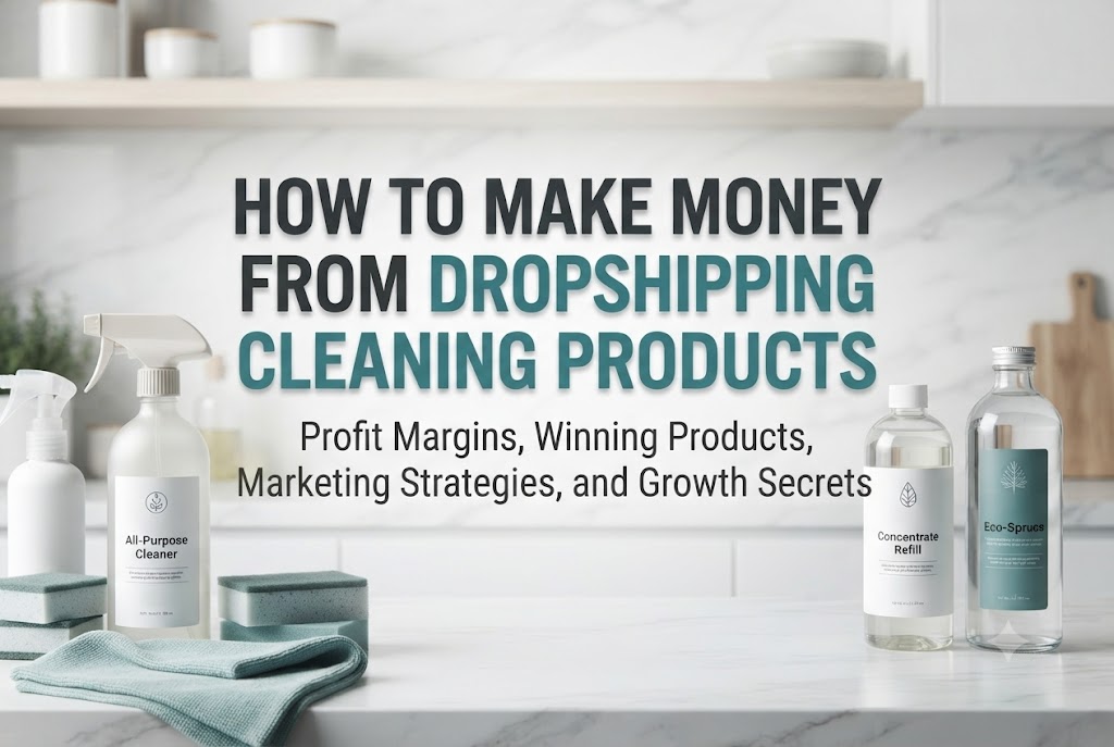 How to Make Money from Dropshipping Cleaning Products: Profit Margins, Winning Products, Marketing Strategies, and Growth Secrets