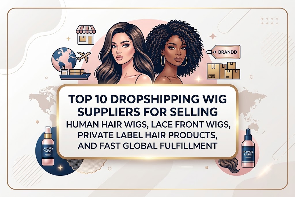 Top 10 Dropshipping Wig Suppliers for Selling Premium Human Hair Wigs, Lace Front Wigs, Private Label Hair Products, and Fast Global Fulfillment