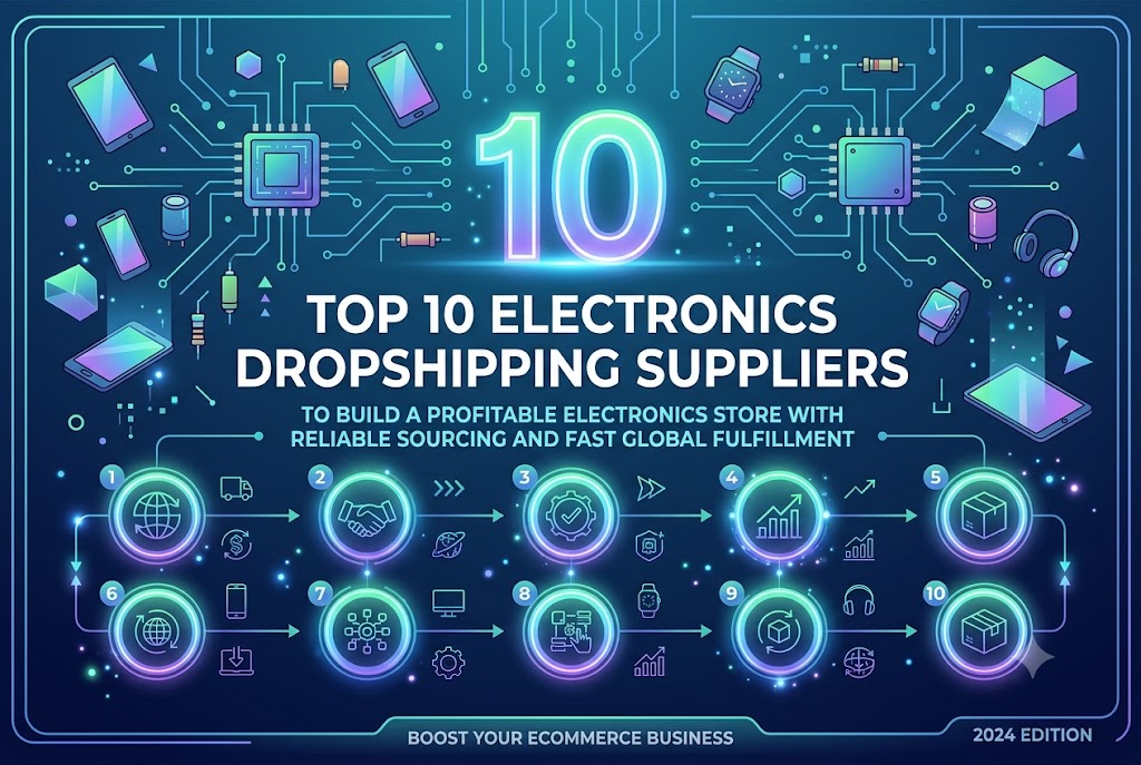 Los 10 Mejores Proveedores de Dropshipping de Electrónica para Construir una Tienda Rentable con Abastecimiento Confiable y Envíos Globales Rápidos