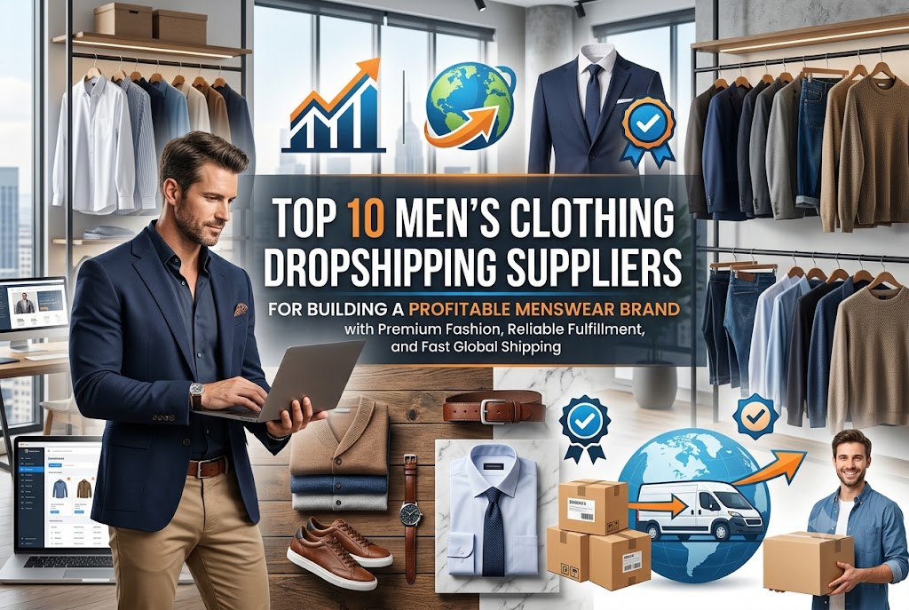 Top 10 Men’s Clothing Dropshipping Suppliers for Building a Profitable Menswear Brand with Premium Fashion, Reliable Fulfillment, and Fast Global Shipping