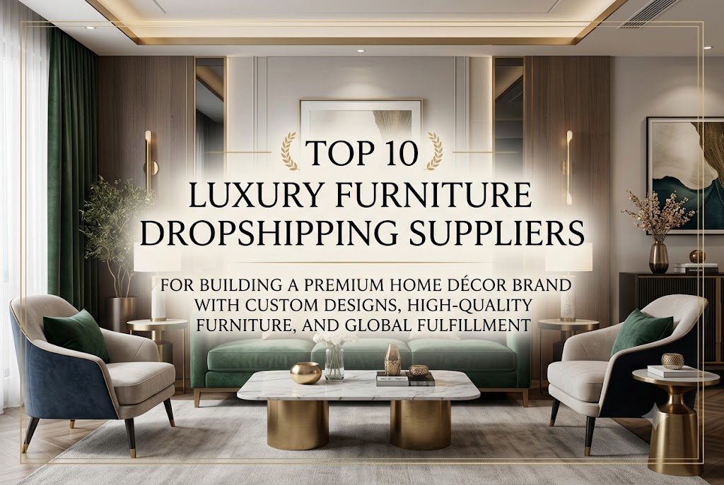 Top 10 Luxury Furniture Dropshipping Suppliers for Building a Premium Home Décor Brand with Custom Designs, High-Quality Furniture, and Global Fulfillment