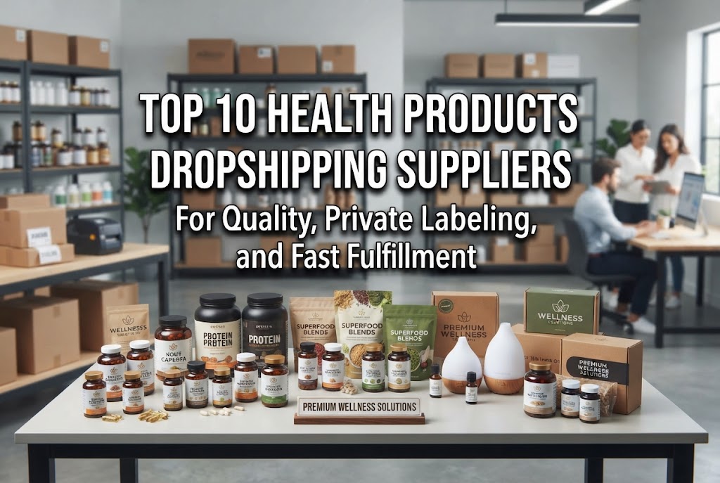 Top 10 Health Products Dropshipping Suppliers for Quality, Private Labeling, and Fast Fulfillment