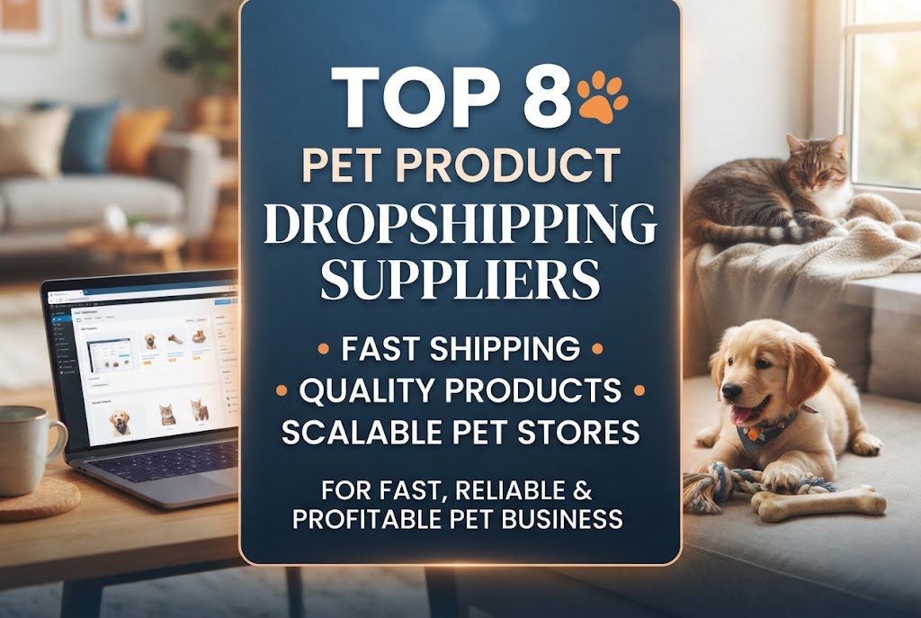 Top 8 Pet Product Dropshipping Suppliers for Fast Shipping, Quality Products, and Scalable Pet Stores