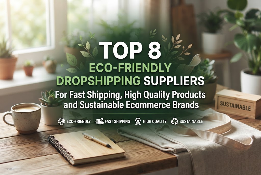 Top 8 Eco-Friendly Dropshipping Suppliers for Fast Shipping, High Quality Products and Sustainable Ecommerce Brands
