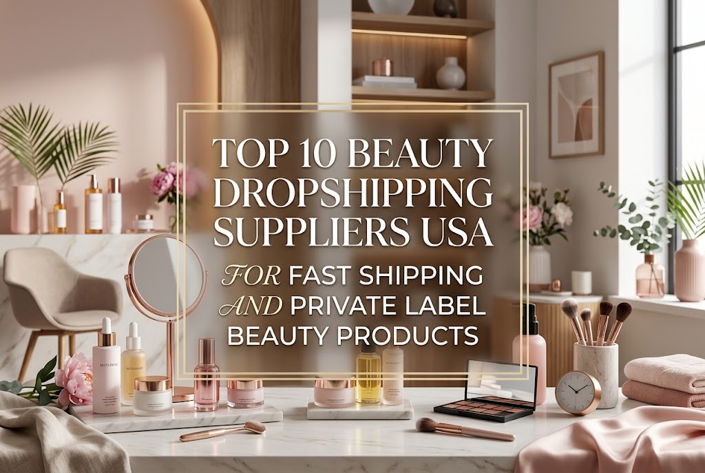 Top 10 Beauty Dropshipping Suppliers in USA for Fast Shipping and Private Label Beauty Products