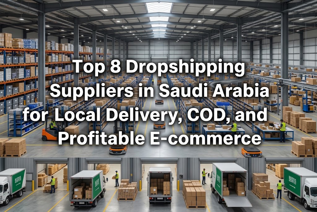Top 8 Dropshipping Suppliers in Saudi Arabia for Local Delivery, COD, and Profitable E-commerce