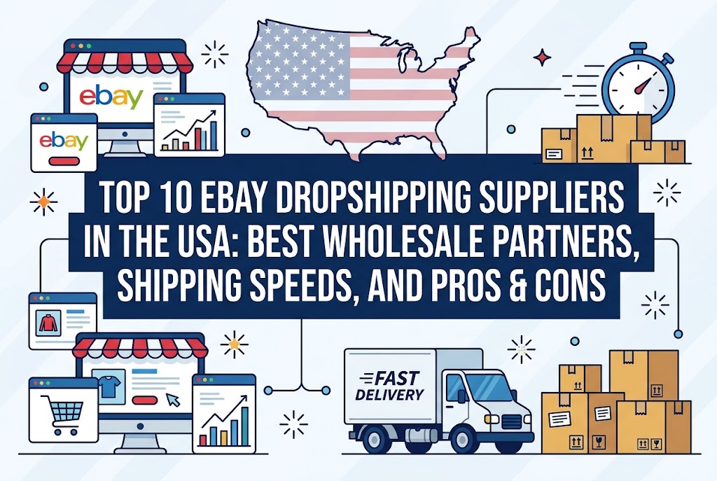 Top 10 eBay Dropshipping Suppliers in the USA: Best Wholesale Partners, Shipping Speeds, and Pros & Cons