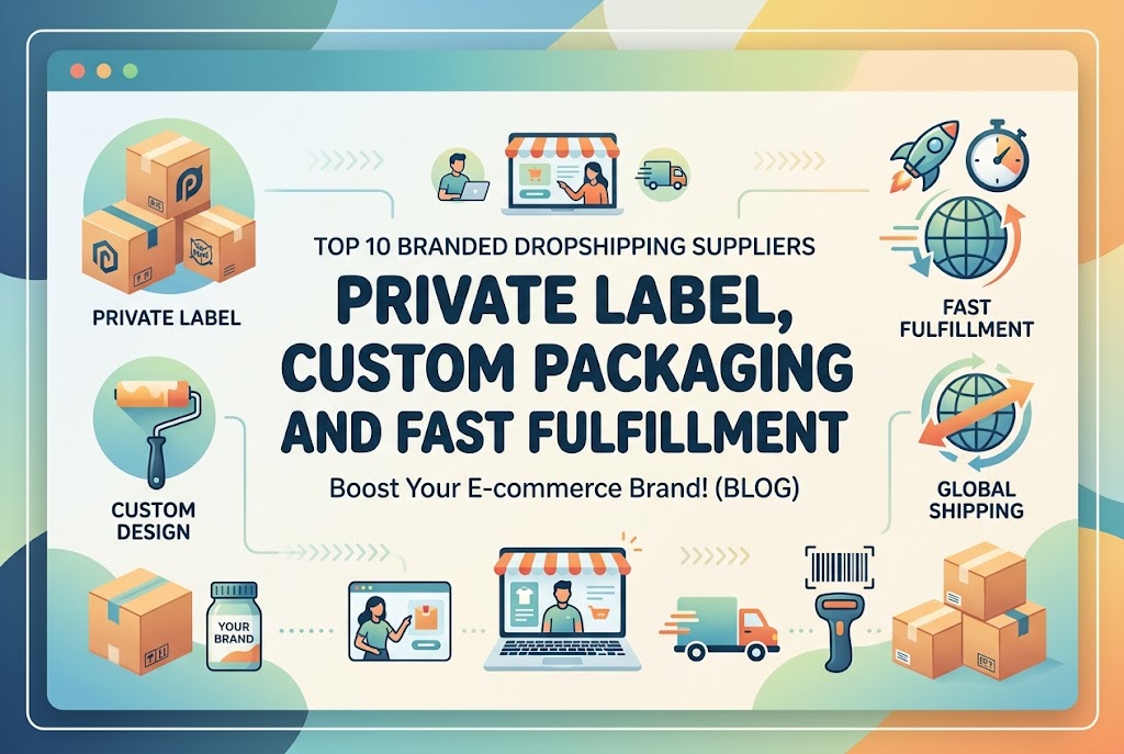 Top 10 Branded Dropshipping Suppliers for Private Label, Custom Packaging and Fast Fulfillment